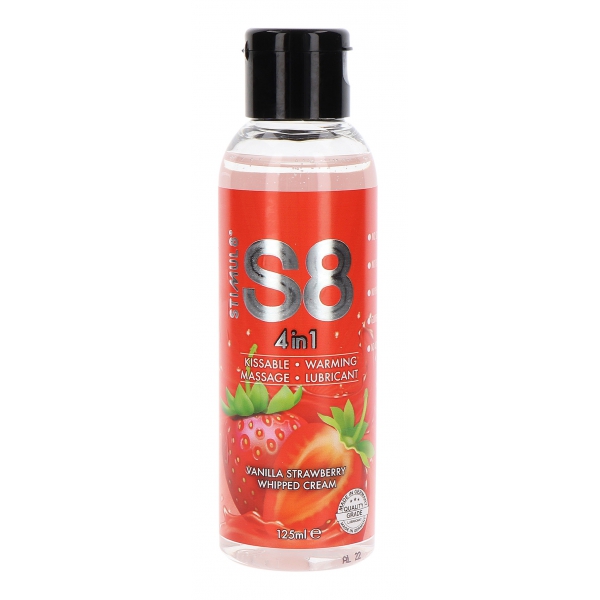 Strawberry-Vanilla 4in1 Lubrificante Comestável S8 125mL