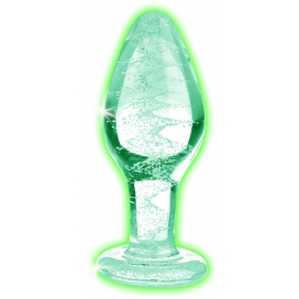 Glow M glass plug 8 x 3.4cm