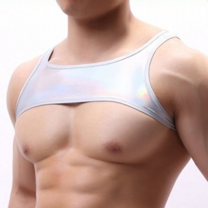 MenSexyWear BRIGHT Silber Kurzer Schnitt