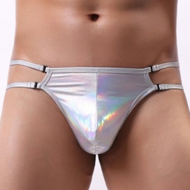 MENSSEXI Sexy String STRAP THIN Silver