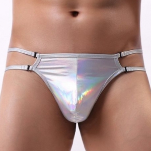 MenSexyWear Tanga sexy STRAP THIN Silver