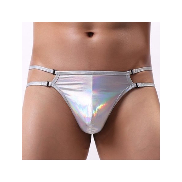 Tanga sexy STRAP THIN Silver