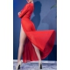 Nuria open dress - Red