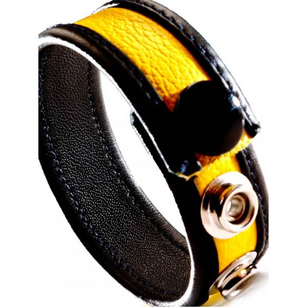 Yellow Leather Cockring