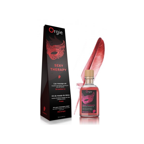 Sexy Therapy Strawberry Kissing Massage Oil 100ml