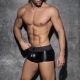 Boxer FRONT & BACK ZIP RUB Black