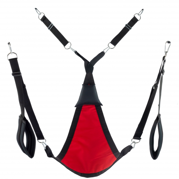 Driehoekige stoffen Sling - Complete set Rood