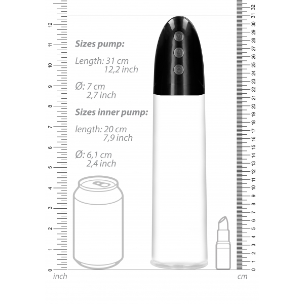 Cyber Pump Bomba para el pene + Masturbador 22 x 6cm