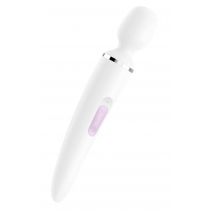 Satisfyer Massaggiatore bianco Wand-er Donna - Testa 78 mm