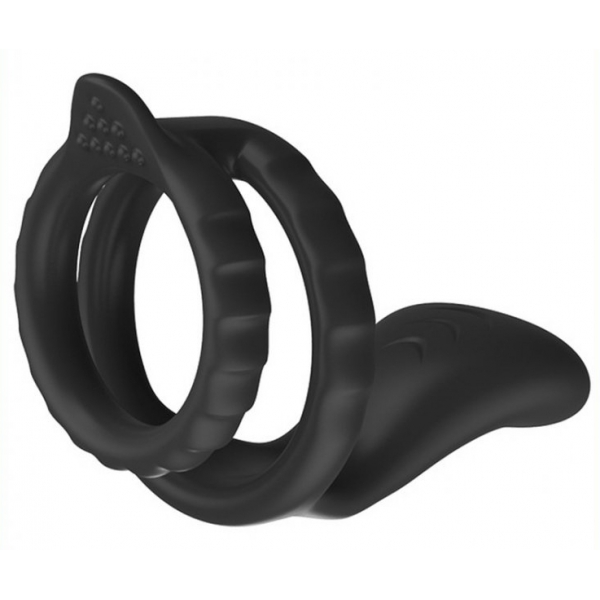 Anéis vibratórios para pénis com duplo galo 35mm