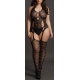 Jumpsuit Große Größen LACE SUSPENDER - Schwarz