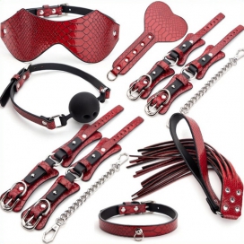Kit BDSM de 7 peças Red Caiman