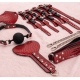 Kit BDSM de 7 piezas Caimán Rojo