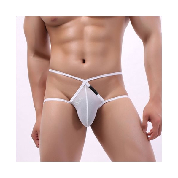 Men Sexy Breathable Strap Assless Mesh Panty