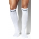 NEVER BACK DOWN High Socks White