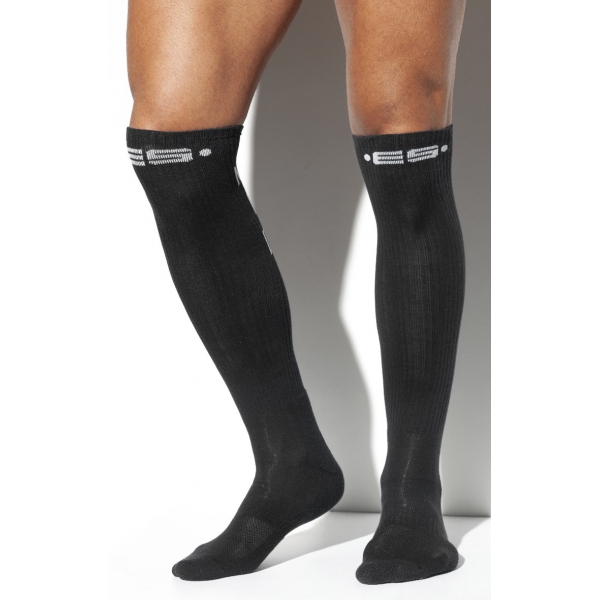 NEVER BACK DOWN High Socks Black