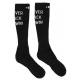 NEVER BACK DOWN High Socks Black