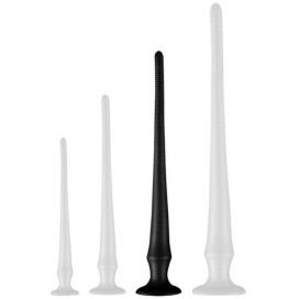 DarkSil Long Tail PVC Butt Plug With Scale NOIR L