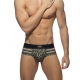 LEO STRIPE Khaki Briefs