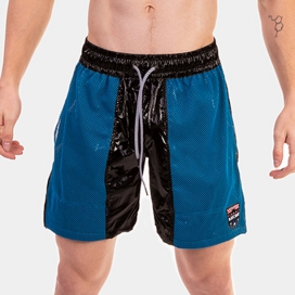 LEO Shorts Schwarz-Blau