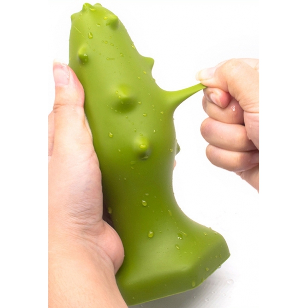 Tampão de silicone Monster Spike S 8 x 3,5cm Verde