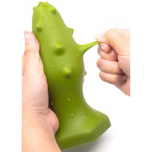 Tappo in silicone Monster Spike M 12 x 4,5 cm Verde