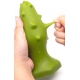 Silicone plug Monster Spike L 14 x 5.5cm Green