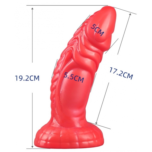 Dildo Fantasy Snaky 17 x 5.5cm Red