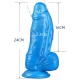 Fantasie Dildo FATOX 16 x 7.5cm Blauw