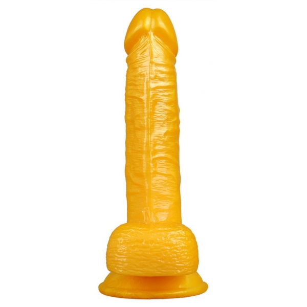 Realistischer Dildo BILLY 16 x 4cm Orange