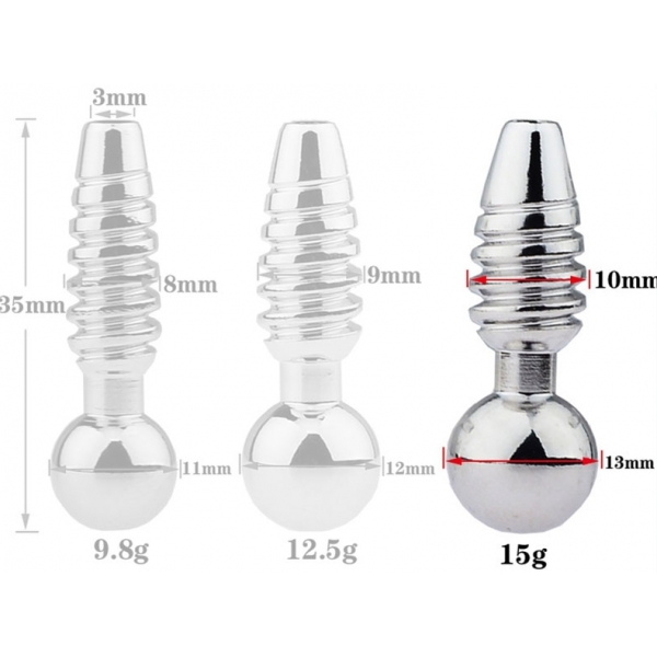 Schraube Penis Plug L 2.5cm - Durchmesser 10mm