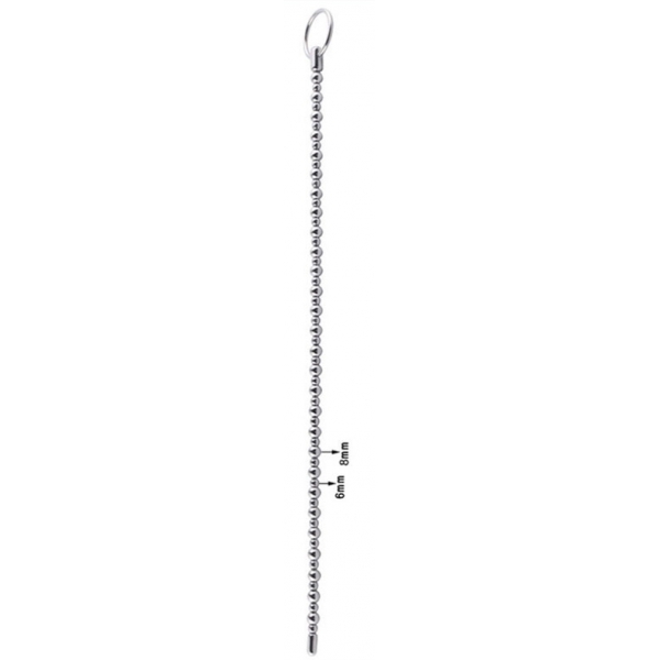 Perlen Gebogener Urethra-Stab 18cm - Durchmesser 8mm