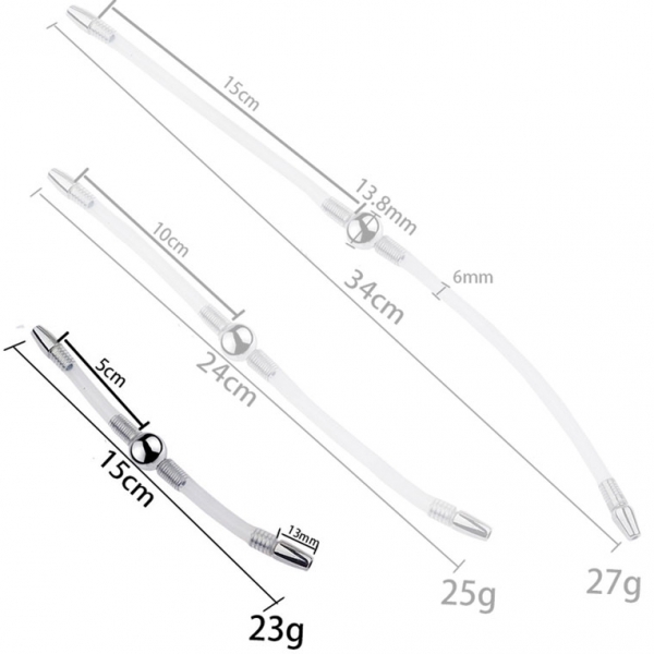 Doppelter flexibler Harnröhrenstab Flexi Duo 15cm - Durchmesser 8mm