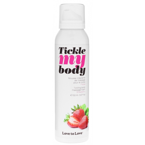 Tickle My Body Aardbeien Massage Schuim 150ml