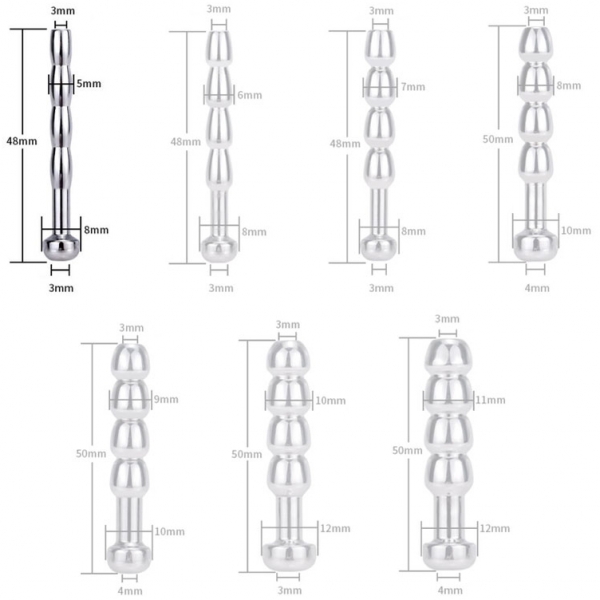 Plug Uretra forato Cock Top S 4cm - Diametro 5mm