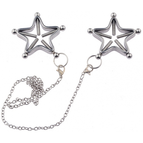 Star Nipple Clamp with Chain
