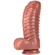 Dildo Monster Carapace 22 x 10cm Braun