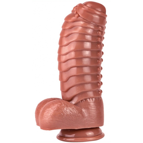 Dildo Monster Carapace 22 x 10cm Braun