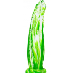 F*CK MY COLOR Dildo KOAL 25 x 6cm Green-White