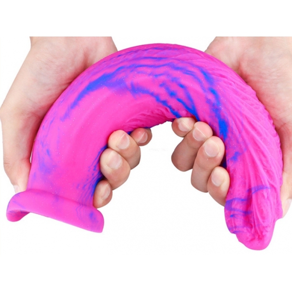 Dildo Koal 25 x 6 cm rosa-blu