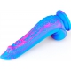 Silicone dildo Inkipus 18 x 5.5cm Blue-Pink