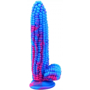 F*CK MY COLOR Dildo Corn 16 x 4cm Azul-Rosa