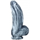 Silikon Dildo Fat Dick 18 x 6.5cm Schwarz-Weiss