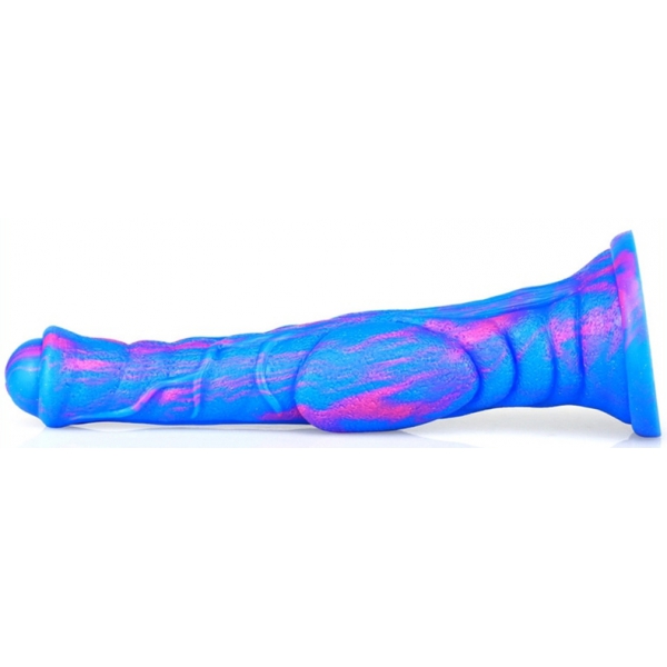 Dildo Hond Lang 26 x 6cm Blauw-Roze
