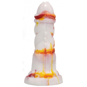 F*CK MY COLOR Dildo Nox 18 x 6cm Weiß-Orange