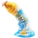 Dildo Nox 18 x 6cm Gold-Blue