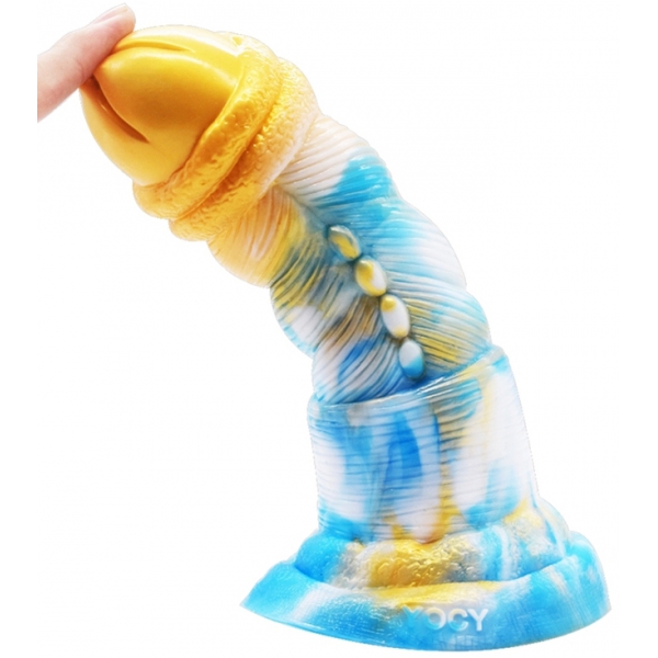 Dildo Nox 18 x 6cm Gold-Blau