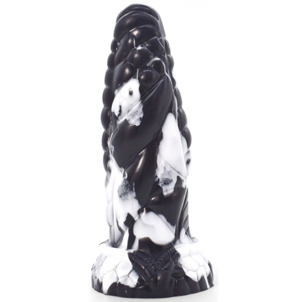 Pythor Dildo 17 x 6cm Schwarz-Weiß