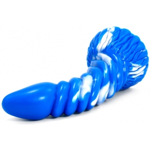 F*CK MY COLOR Arkan Dildo 18 x 5cm Blau-Weiß