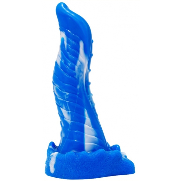 Eidechsen-Dildo 20 x 5cm Blau-Weiß